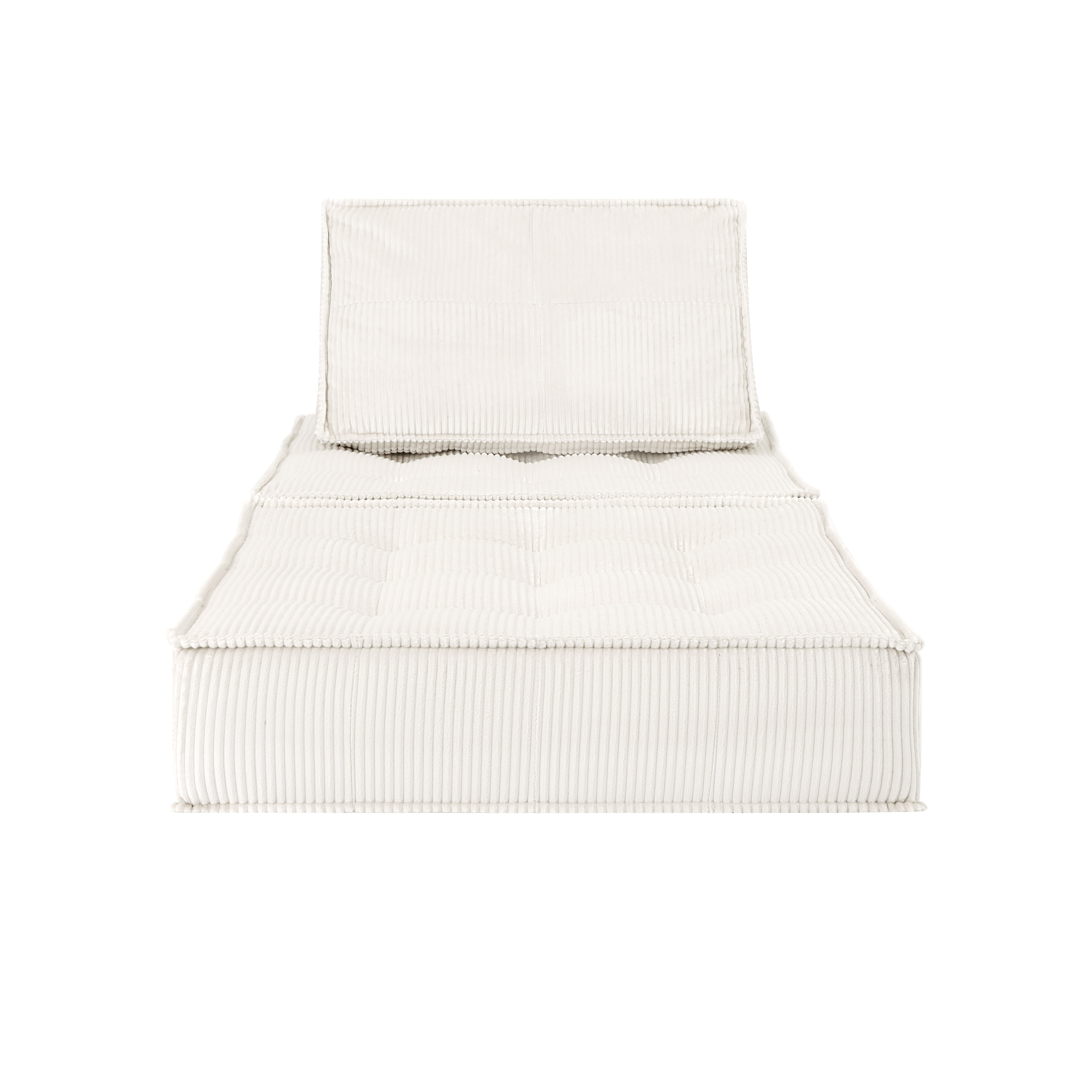 66.9 Inch Modular Sofa, Single Seater, Double-layer Multi-combination, Skin-friendly Fabric, DIY Suitable For Living Rooms, Study Rooms, Bedrooms, And Other Spaces. WHITE_maomaolike.com